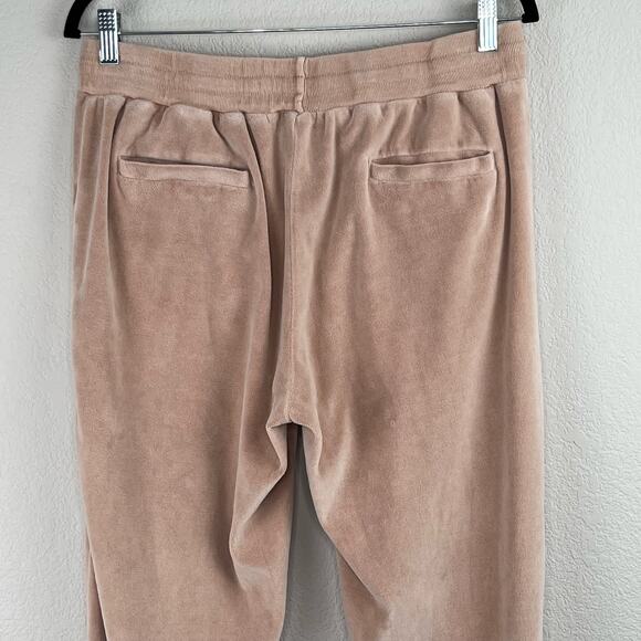 Young Fabulous & Broke Ollie Y2K High-Waist Velour Tan Comfy Jogger Pants M/L - Picture 9 of 15